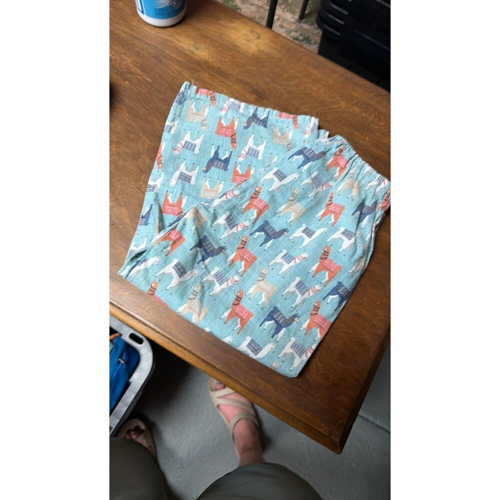 Handmade 2017 Llama Pattern Cotton Pajama Pants